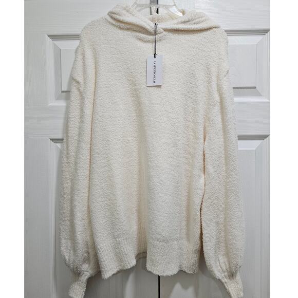 We Wore What Oversized Hooded Top Size XXS/XS Ivory - Picture 1 of 2